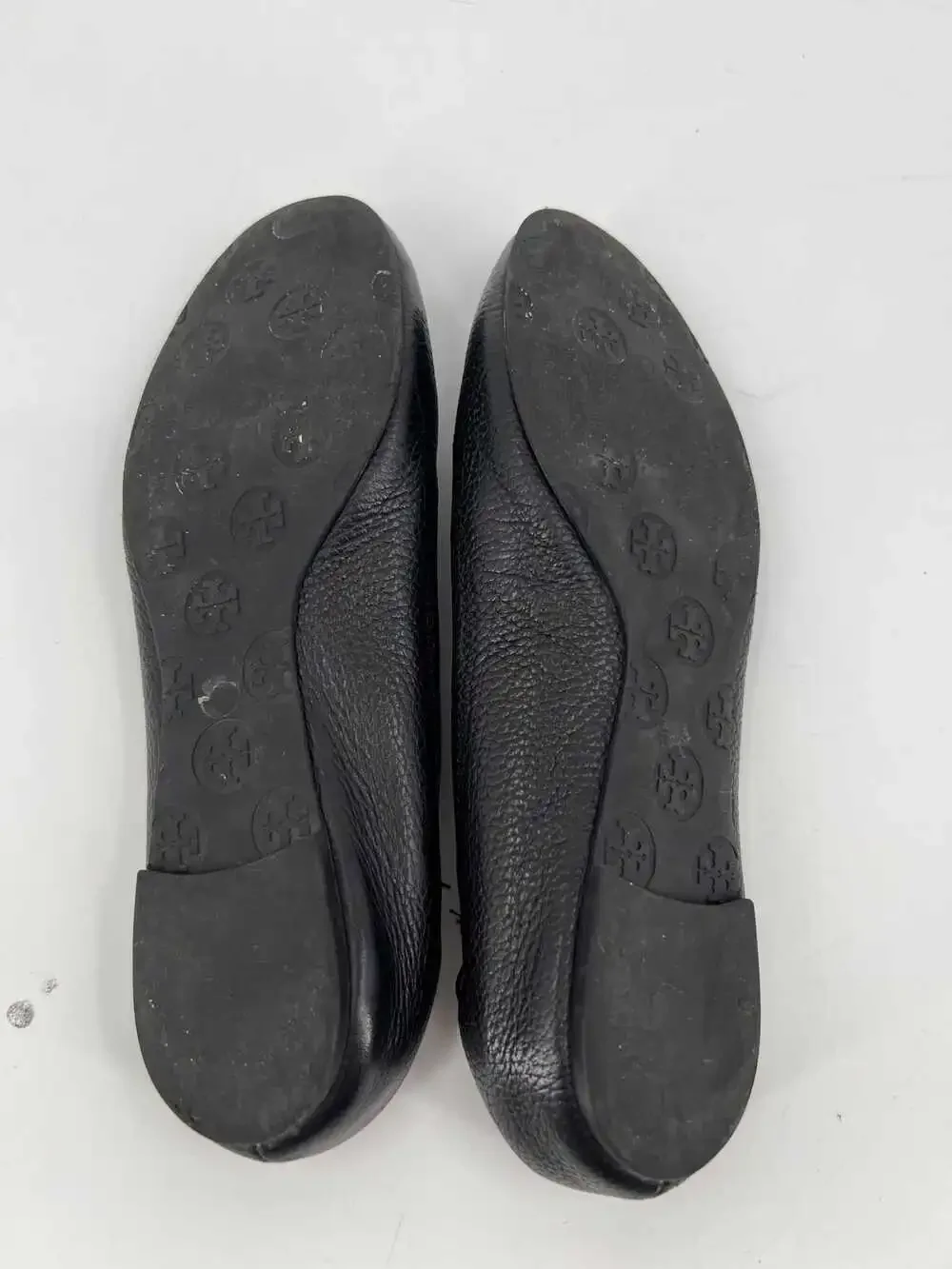 Tory Burch Black Flat | Logo Accent, OS (Adult US 3)